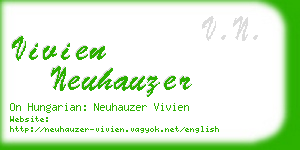 vivien neuhauzer business card